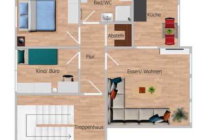 Sanierte Wohnung - 3 Zi. - 53 qm - Heisfelde (Leer) - 3. OG - Leer (Ostfriesland)