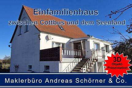 Solides Einfamilienhaus auf großem Grundstück am Stadtrand von Drebkau