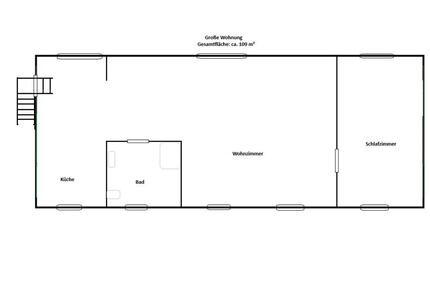 NEU renovierte 2-3 Raum Wohnung in idyllischer Lage - Bad Sulza