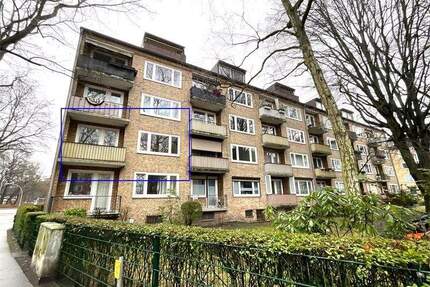 Gepflegte 58,00 m² Wohnung im 1. OG - 3 Zimmer, Westbalkon am Hammer Steindamm - Hamburg