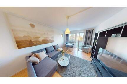 Jetzt kann`s losgehen - Vollmöblierte 2-Raum-Wohnung mit Balkon - Chemnitz Borna-Heinersdorf