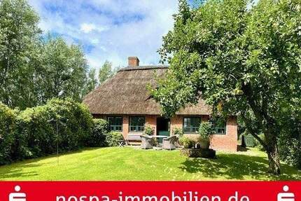 Bezauberndes Reetdachhaus in absoluter Alleinlage - Vollerwiek