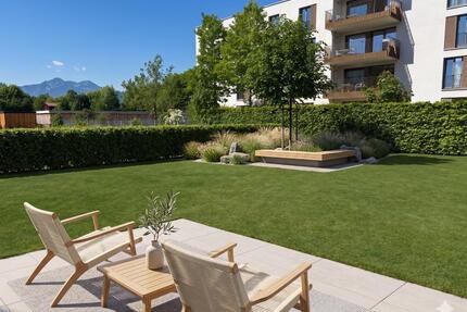 Premium 3-Zimmer-Gartenwohnung in Freilassing mit XXL-Garten