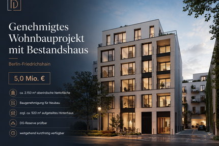 Grundstück zu verkaufen in Berlin 5.000.000,00 € 1000 m²