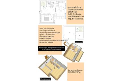 Wohnung Wengerohr - 1.200,00&nbsp;EUR Kaltmiete, ca.&nbsp; 90,00&nbsp;m&sup2; in Lösnich (PLZ: 54492)