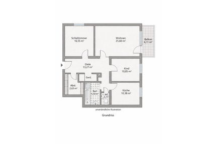 3-Zimmer-Wohnung 90qm in 71522 Backnang ZU VEMIETEN ab 01.06.2026