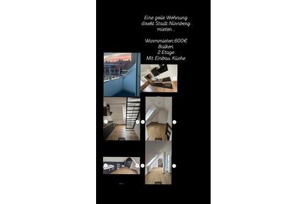 Schönen Wohnung - 600,00&nbsp;EUR Kaltmiete, ca.&nbsp; 35,00&nbsp;m&sup2; in Nürnberg (PLZ: 90409) Herrnhütte