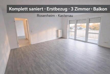 Helle, vollständig sanierte 3-Zimmer-Wohnung in Rosenheim,!Balkon