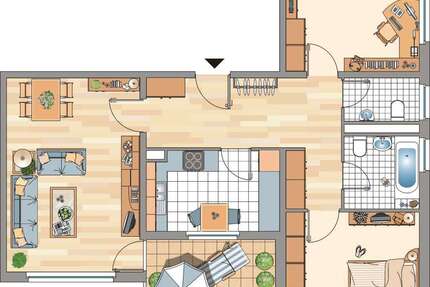 Wohnung zum Mieten in Bonn 720,00 € 81.01 m²