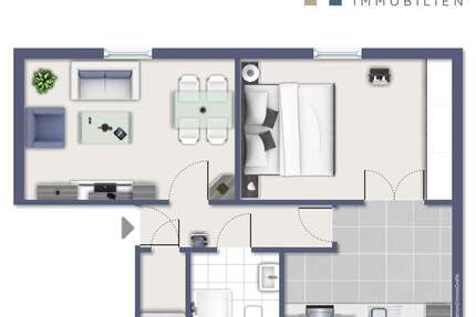 Wohnung zum Mieten in Bochum 600,00 € 50 m²