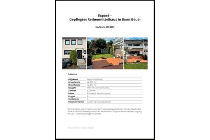 Haus in BeuelBechlinghoven - 659.000,00&nbsp;EUR Kaufpreis, ca.&nbsp; 137,00&nbsp;m&sup2; in Bonn (PLZ: 53229) Gielgen