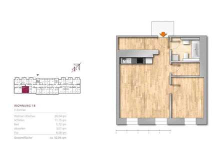 Wohnung zum Kaufen in Berlin Buch 245.000,00 € 52.06 m² - Berlin / Buch