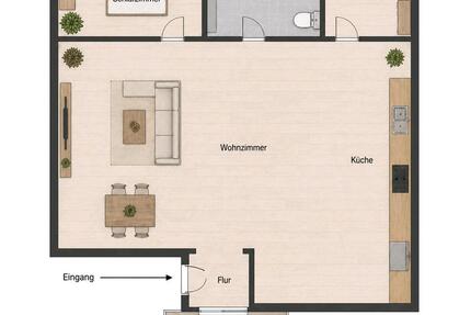 Schöne 2-Zi.-EG-Wohnung mit großem Wohnbereich & Stellplatz - Bremervörde
