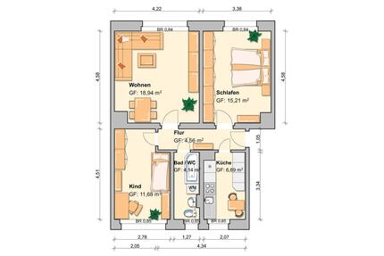 3 Raum Wohnung zu vermieten:-) - Werdau