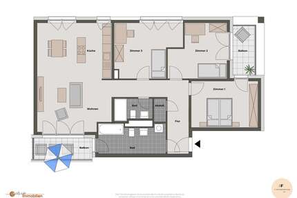 Wohnung zum Mieten in Langen 1.575,00 € 119.75 m²