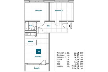 Familienfreundliche 3-Zimmerwohnung mit Balkon! - Dresden Prohlis