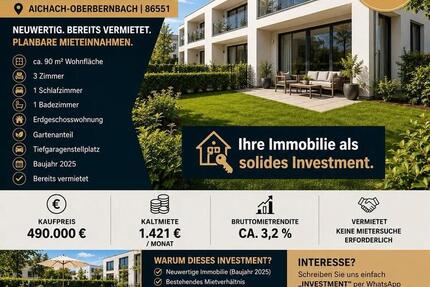 Wohnung vermietete Kapitalanlage - Aichach