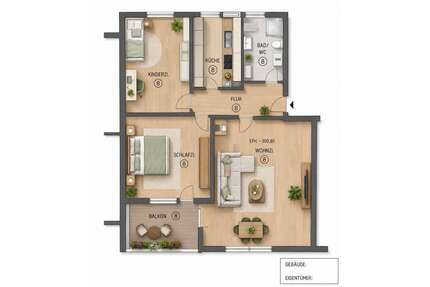 Wohnung zum Kaufen in Nürtingen 270.000,00 € 68 m²