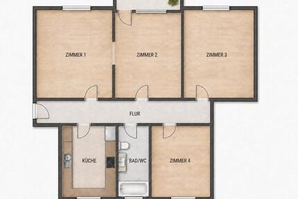 Schöne 4-Zimmer-Wohnung – Nähe Stadtpark - Oldenburg in Holstein
