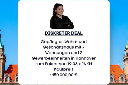 Sehr gepflegtes Wohn- und Geschäftshaus mit 7 Wohneinheiten und 2 Gewerbeeinheiten - Hannover Döhren-Wülfel