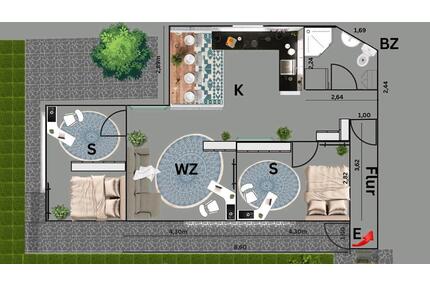 3 Zimmer Wohnung zu Vermieten - 1.050,00&nbsp;EUR Kaltmiete, ca.&nbsp; 90,00&nbsp;m&sup2; in Hilzingen (PLZ: 78247)