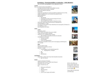 Ascheberg – Finnenhaushälfte zu verkaufen – VHB 288.000 € - Ascheberg (Holstein)
