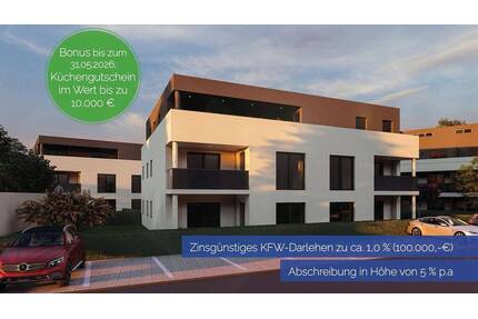 Modern & exklusiv Wohnen! 3-Zi-Obergeschosswohnung mit Südbalkon - Mühldorf a.Inn