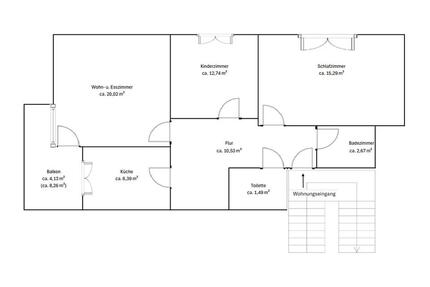 Sanierte 3-Zimmerwohnung inkl. Einbauküche u. Stellplatz - Wetzlar Altenberger Straße