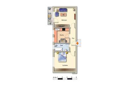Wohnung zum Mieten in Essen 410,00 € 55.31 m²