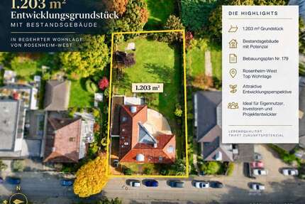 Grundstück zu verkaufen in Rosenheim 1.690.000,00 € 1203 m²