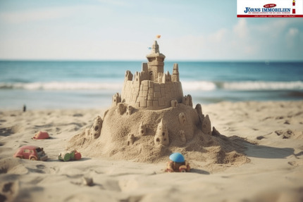 Moderner STRANDBURG-KLASSIKER, direkt am Südstrand. - Fehmarn Burgtiefe