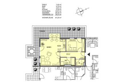 Wohnung zum Mieten in München 1.947,16 € 81.24 m²