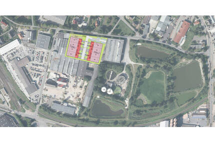 Baugenehmigtes Gewerbegrundstück m. Entwicklungspotenzial - ideal für Gewerbe, Büro- oder Produktion - Lage