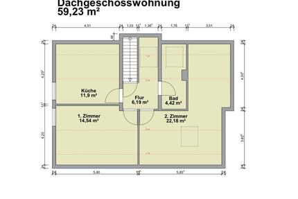 Ich biete eine 2025 modernisierte Dachgeschosswohnung - Siegen Kaan-Marienborn