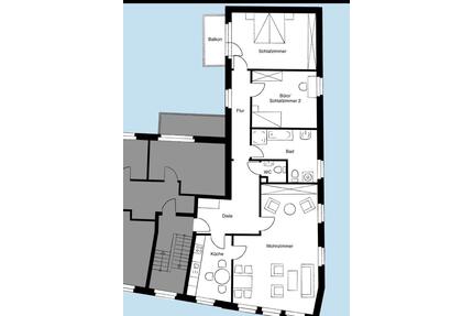 120 qm Herrentorviertel einzugsbereit mit Keller und Balkon - Emden Tholenswehr