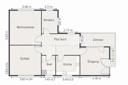 Zentral gelegene 4- Raumwohnung - Grevesmühlen