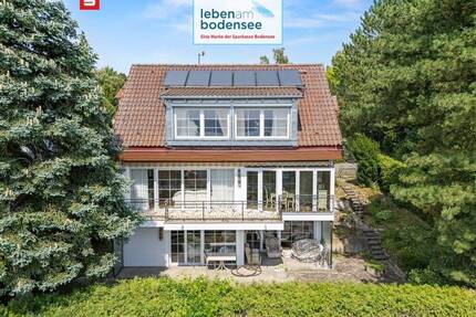 In beliebter, ruhiger Villenlage mit Seesicht - exklusives Wohnhaus mit Indoor-Schwimmbad - Überlingen