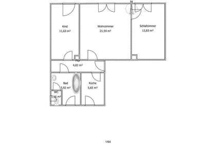 Wohnung zum Mieten in Demitz-Thumitz 444,00 € 66 m²