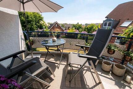 Helle 3-Zimmer-Maisonette (70m²) mit Südbalkon & EBK in top Lage - Meerbusch