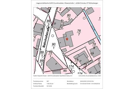 Haus mit Grundstück 1180 qm in Gründau Rothenbergen