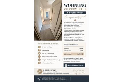 Renovierte 3-Zimmer Wohnung in Bogenhausen - München