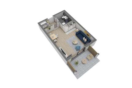 Wohnung zum Mieten in Hanau Steinheim 617,00 € 36.3 m²