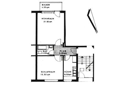 Wohnung 52 qm in Flensburg Stadtteil Nordstadt im Habichthof