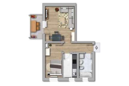 Wohnung zum Mieten in Merseburg 311,00 € 44.33 m²