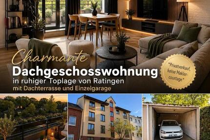 Dachgeschosswohnung m. Dachterrasse u.Garage in Ratingen *privat*