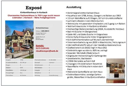 Charmantes Einfamilienhaus in TOP-Lage in Korbach