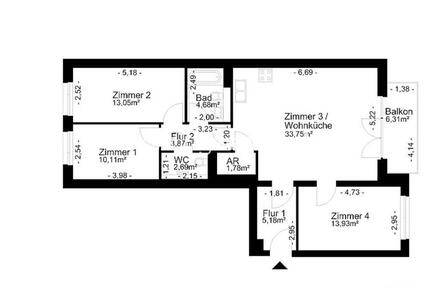 Wohnungsswap - 4 Zimmer, 92 m² - Salvador-Allende-Straße, Köpenick, Berlin