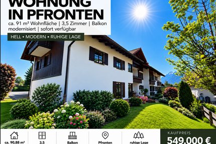 Wohnung zum Kaufen in Pfronten Dorf 549.000,00 € 90.88 m² - Pfronten / Dorf