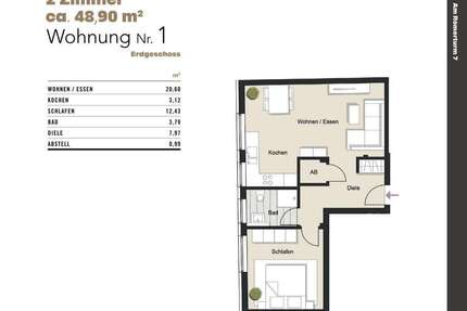 Wohnung zum Kaufen in Köln 339.000,00 € 48.9 m²