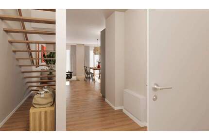 6.-Zi.-Maisonettewohnung mit Balkon und zwei Bädern - Düsseldorf Benrath